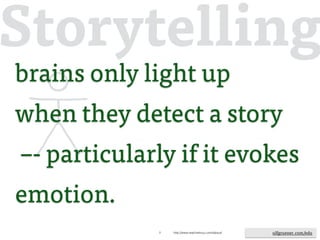 ulfgruener.de | 20157
that's why we need
to intensify storytelling
ulfgruener.com/edu
 