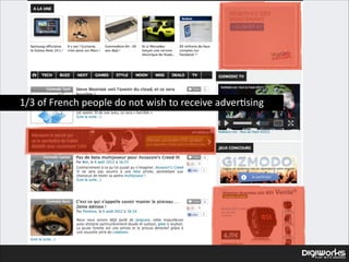 1/3  of  French  people  do  not  wish  to  receive  adver'sing

 