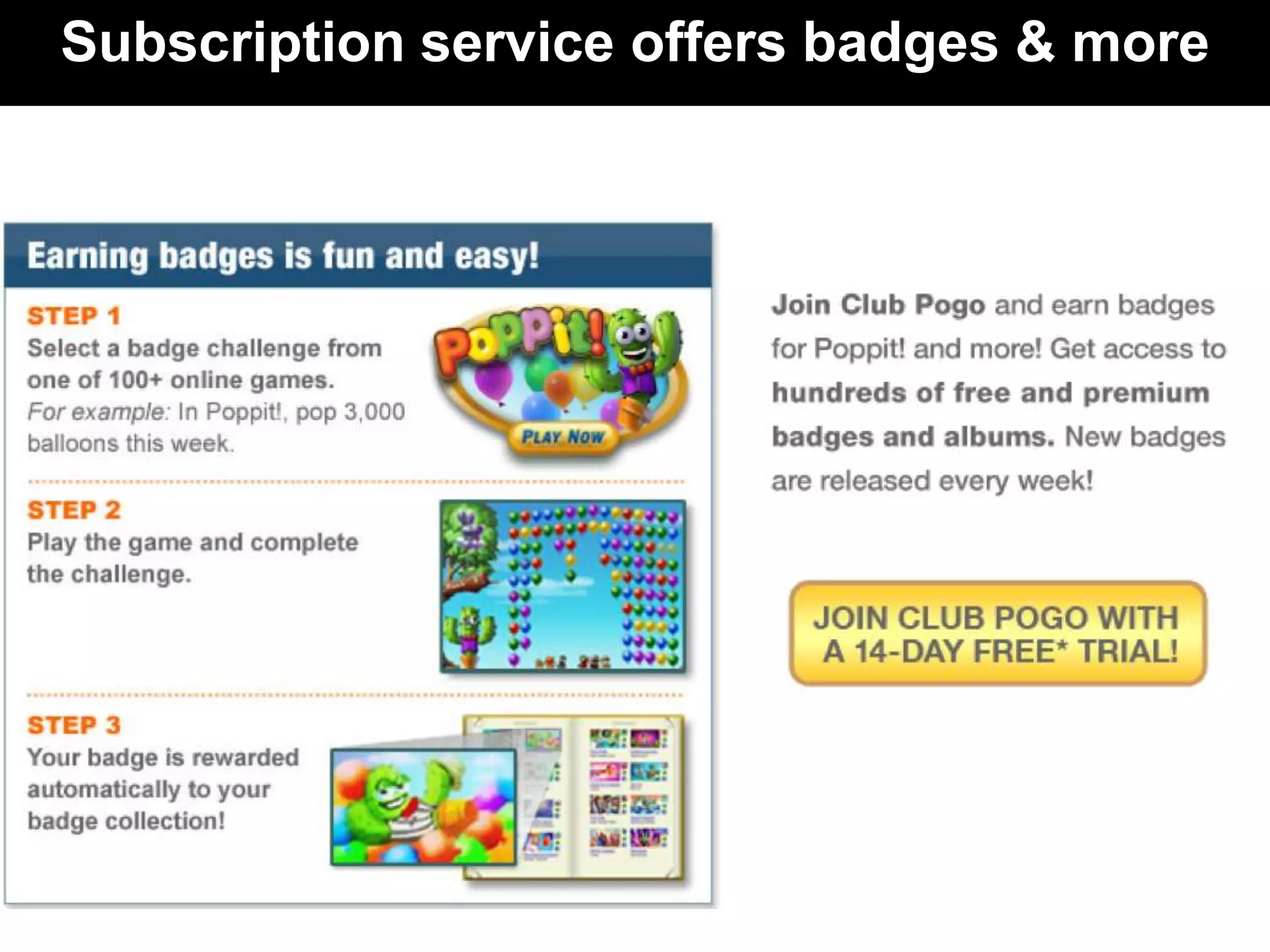 Subscription service offers badges & more
 