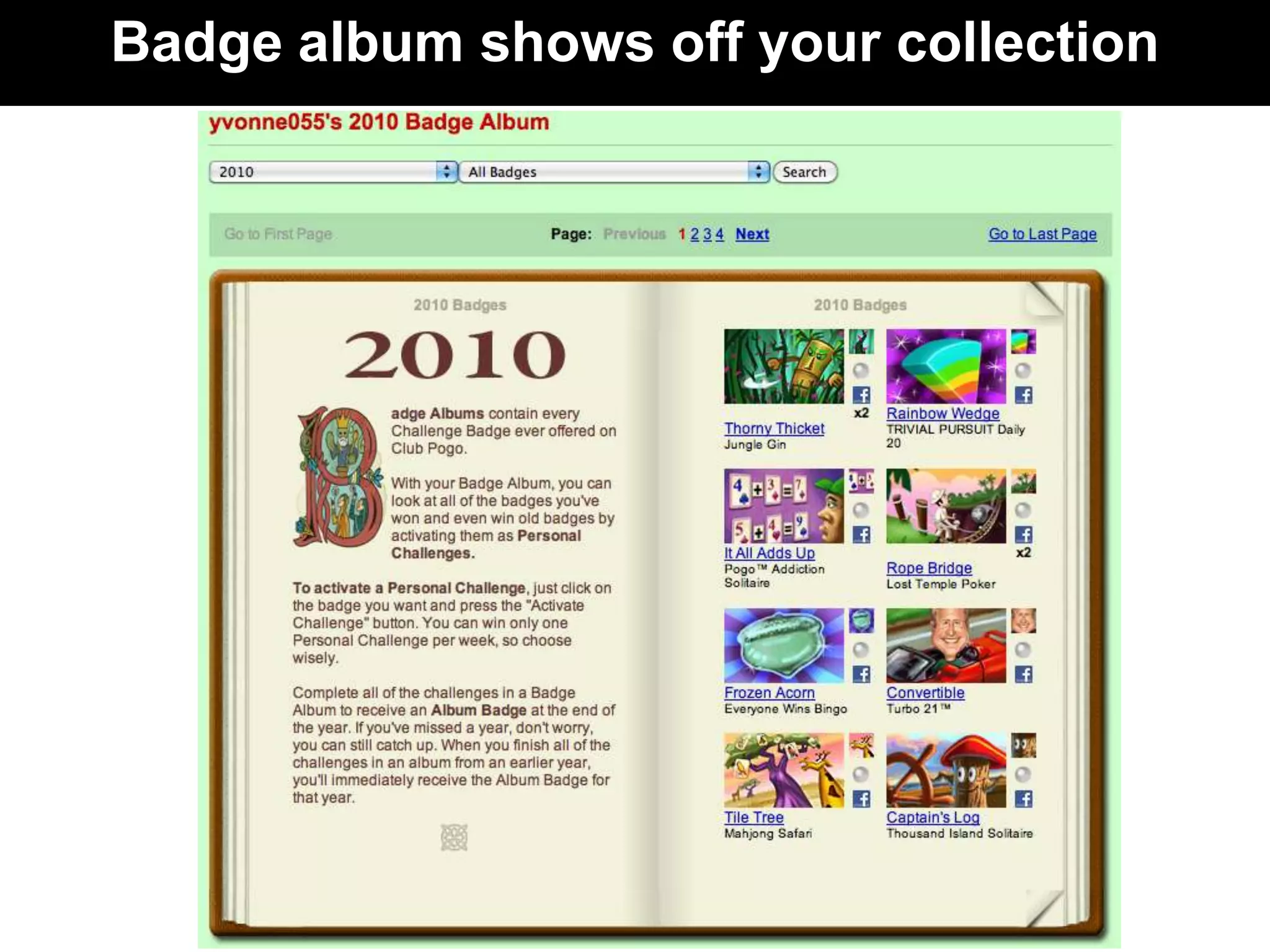 Badge album shows off your collection
 