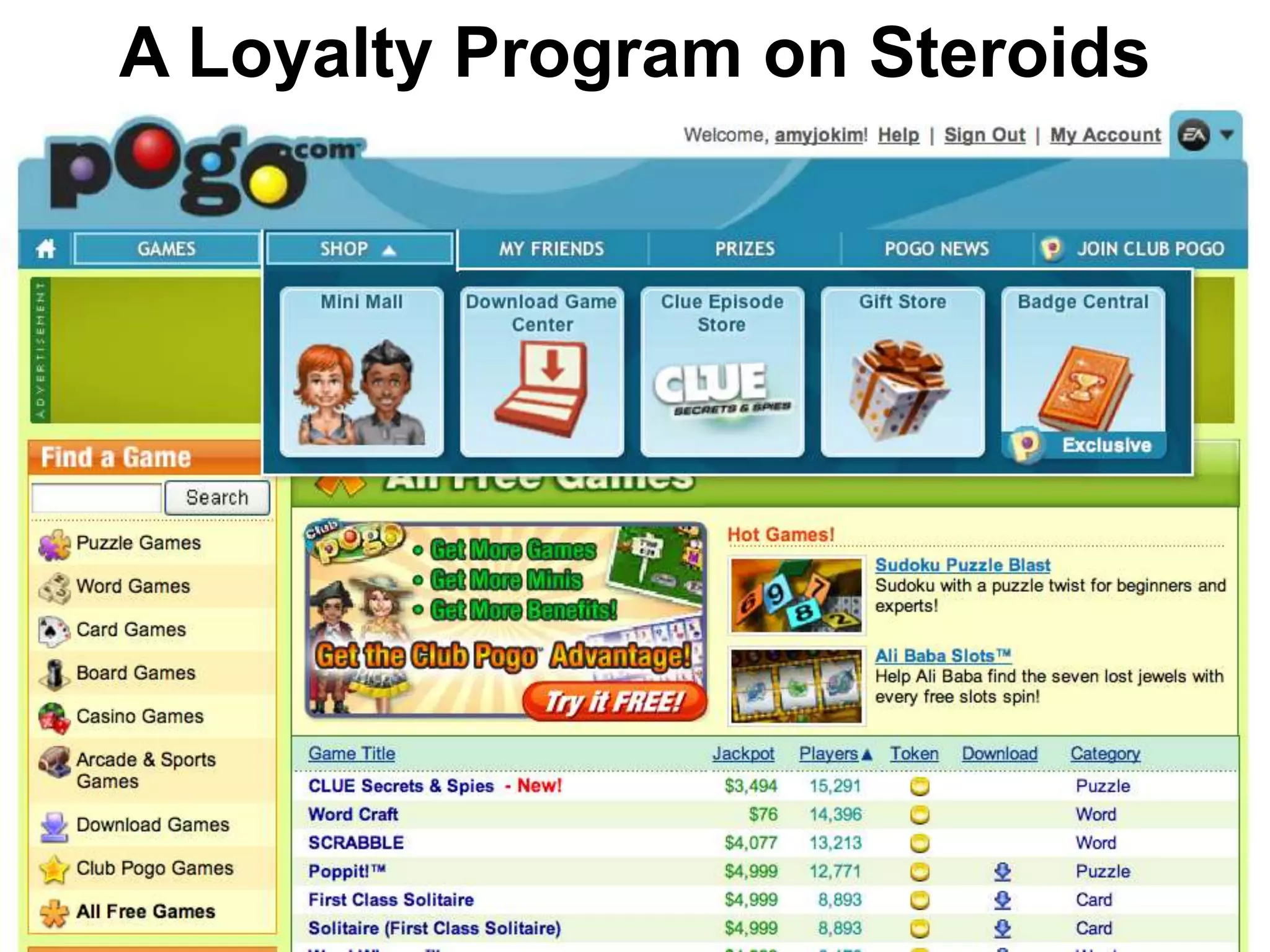 A Loyalty Program on Steroids
 