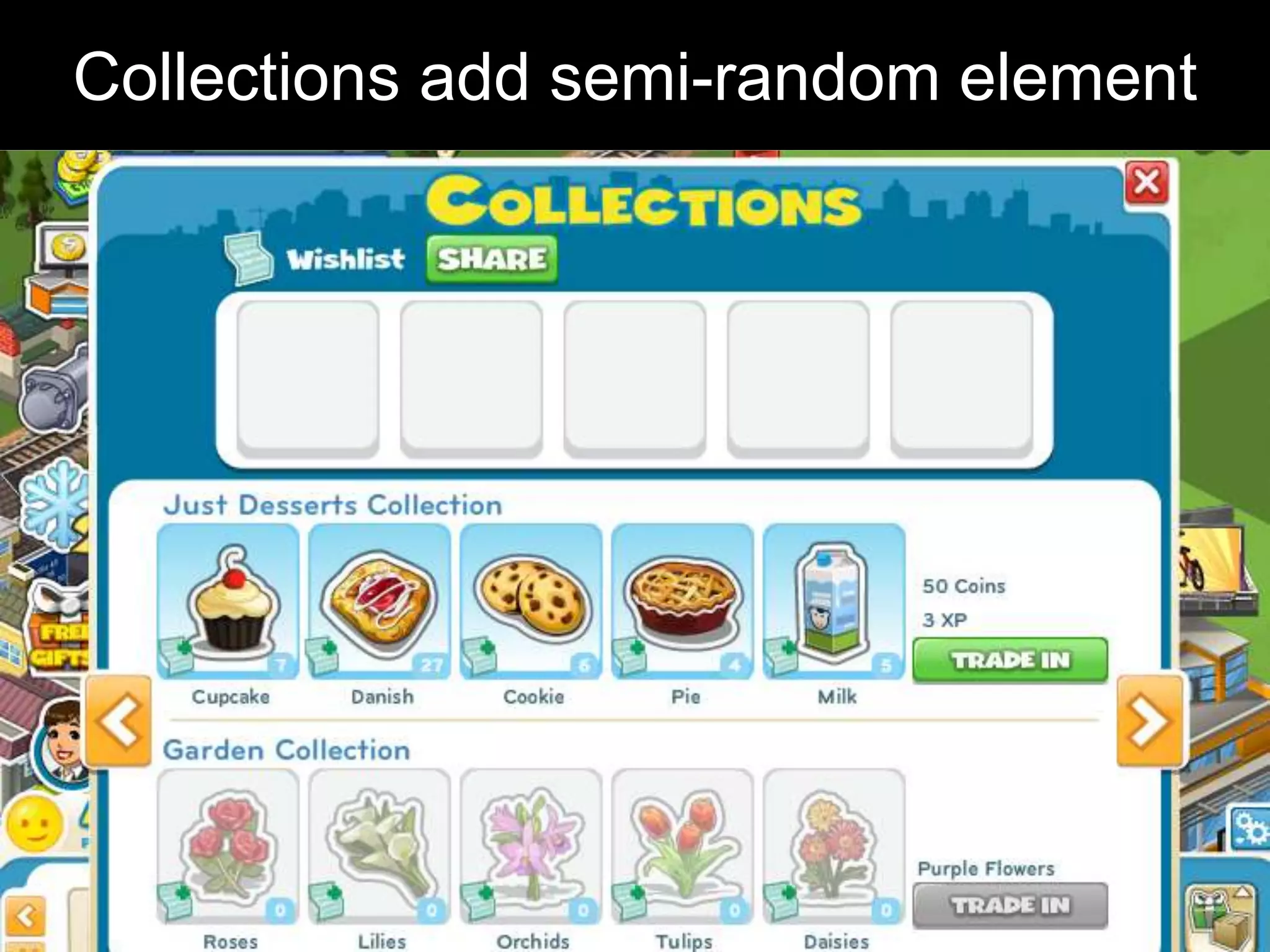 Collections add semi-random element
 