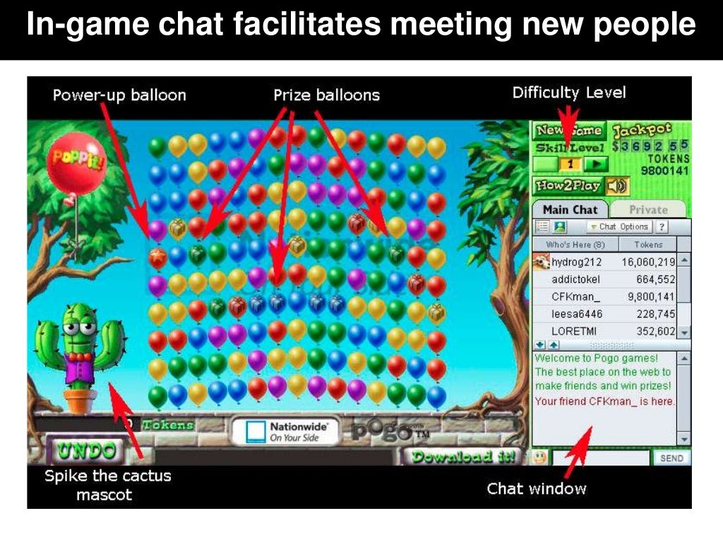 In-game chat facilitates meeting new
