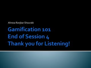 Alireza Ranjbar Shourabi
 