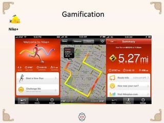 Nike+
Gamification
 