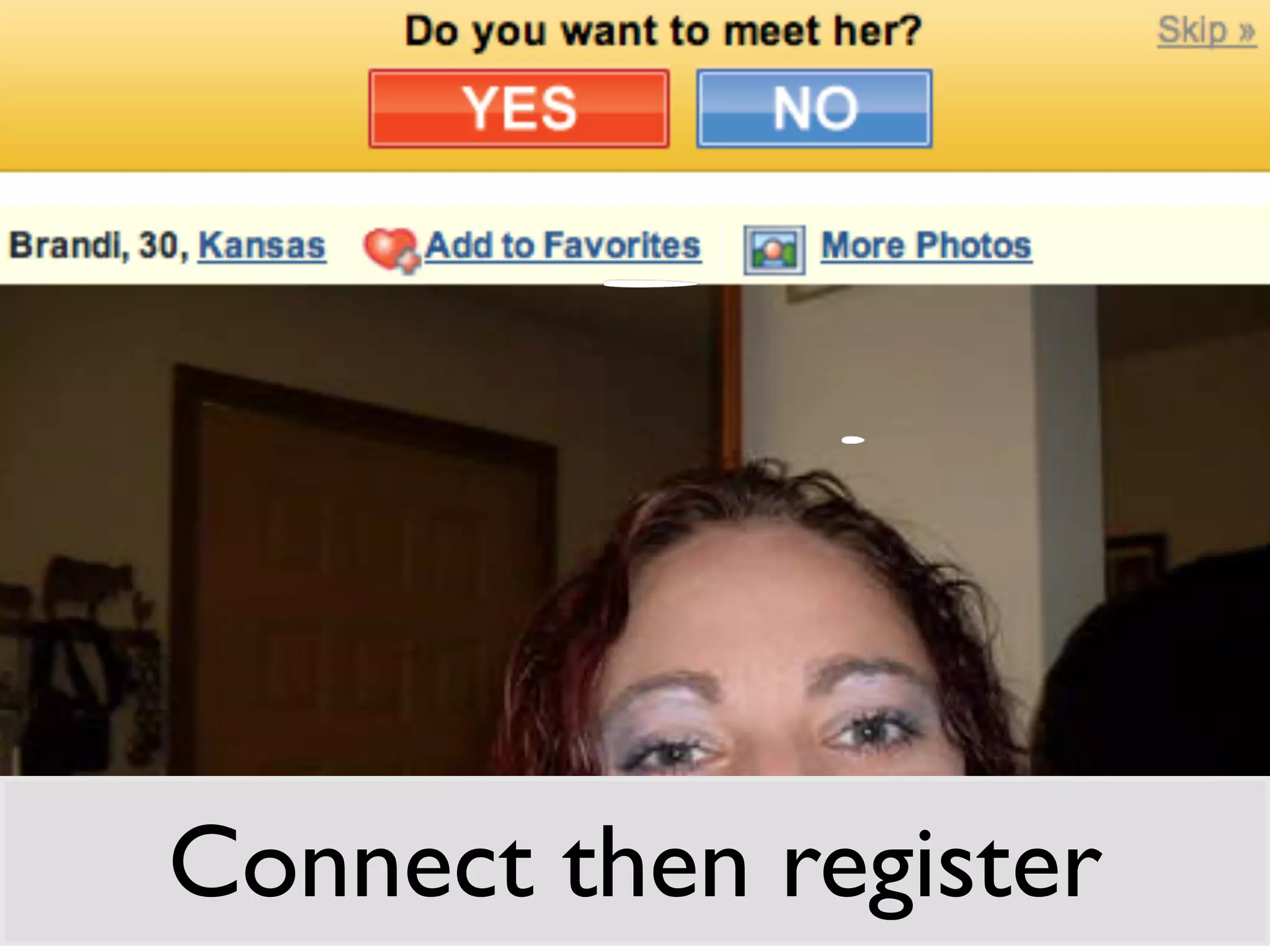 Connect then register
 
