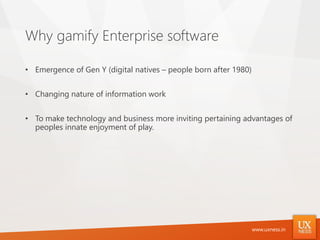 Gamification in Enterprise Software | PPTX