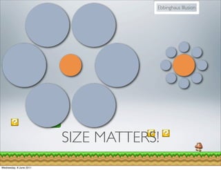 Ebbinghaus Illusion




                         SIZE MATTERS!
Wednesday, 8 June 2011
 