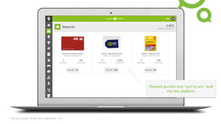 Fuel your people + Power your organization | 37
Reward auction and “spin to win” built
into the platform.
 