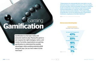 “Organizations are using gamification internally to recruit,
                                                          tra...