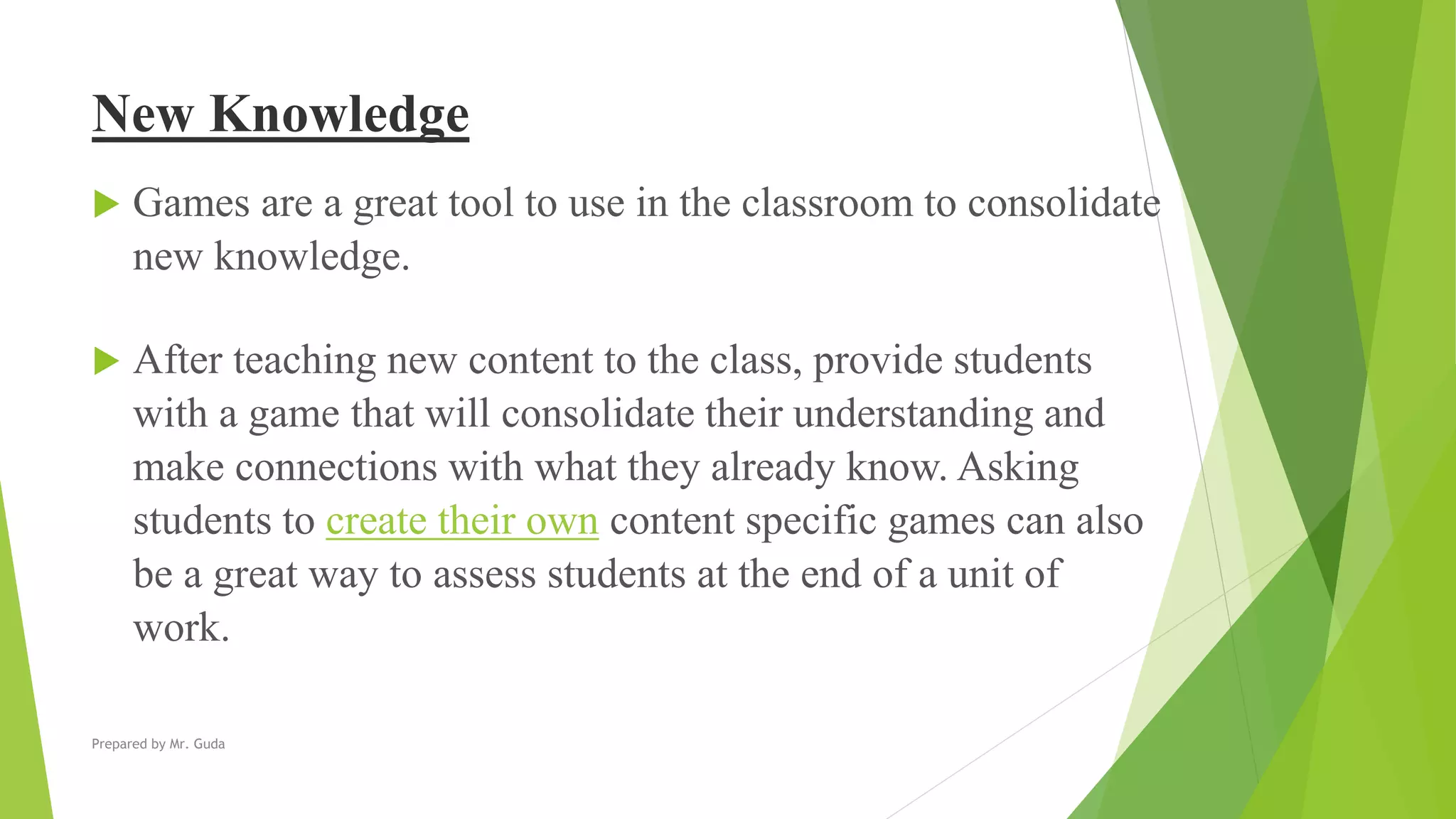 Gamification in classroom | PPTX