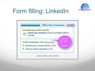 Form filling: LinkedIn
 