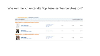 Wie komme ich unter die Top Rezensenten bei Amazon?
 