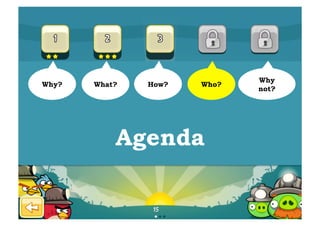 Why
Why?   What?   How?   Who?
                             not?




           Agenda
 