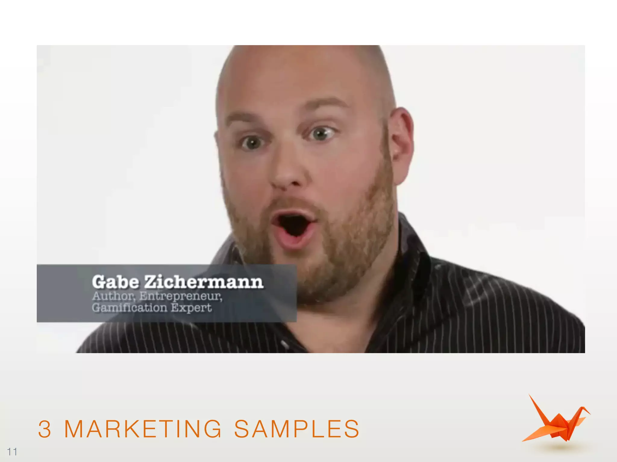 3 MARKETING SAMPLES
11