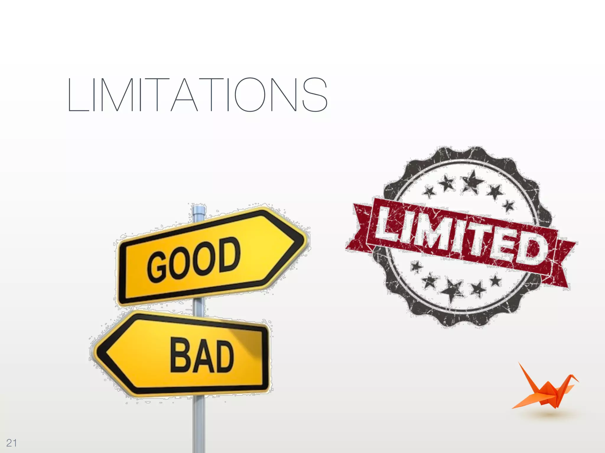 LIMITATIONS
21