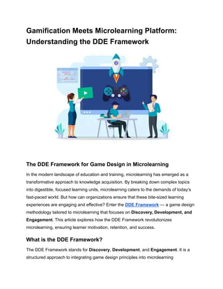 Gamification Meets Microlearning Platform_ Understanding the DDE ...