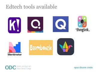 Edtech tools available
 