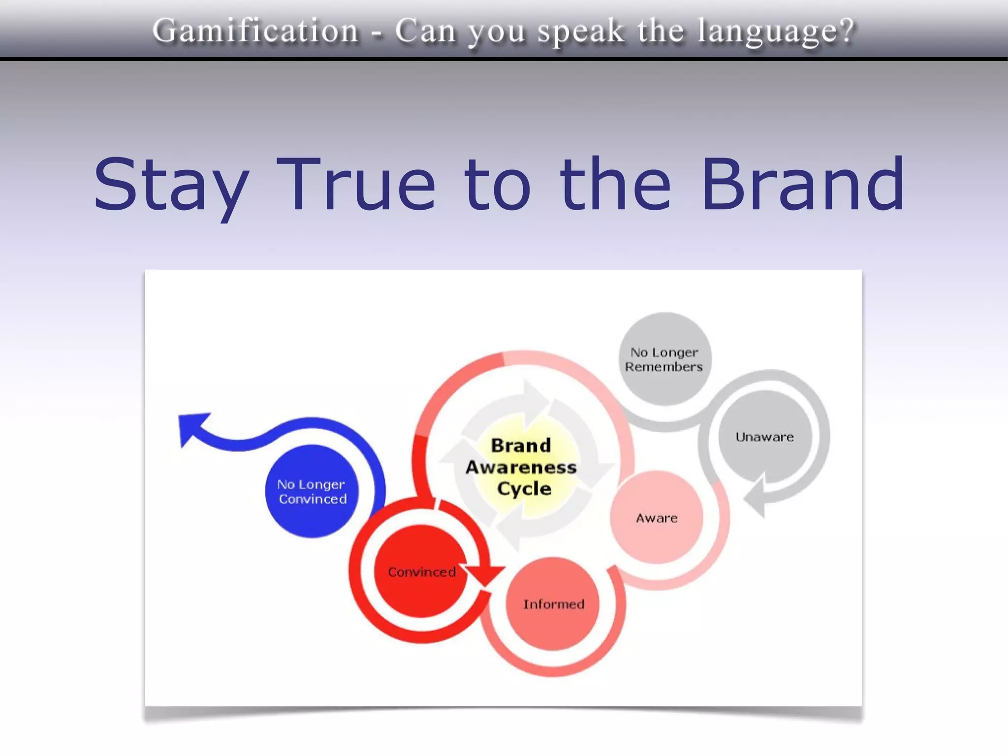 Stay True to the Brand
 