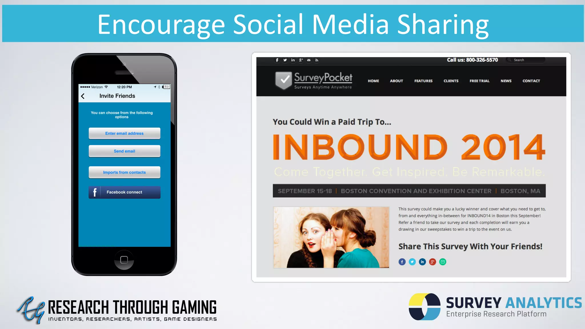 Encourage	
  Social	
  Media	
  Sharing
 