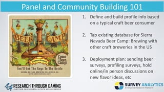 Panel	
  and	
  Community	
  Building	
  101
1. Define	
  and	
  build	
  profile	
  info	
  based	
  
on	
  a	
  typical	...