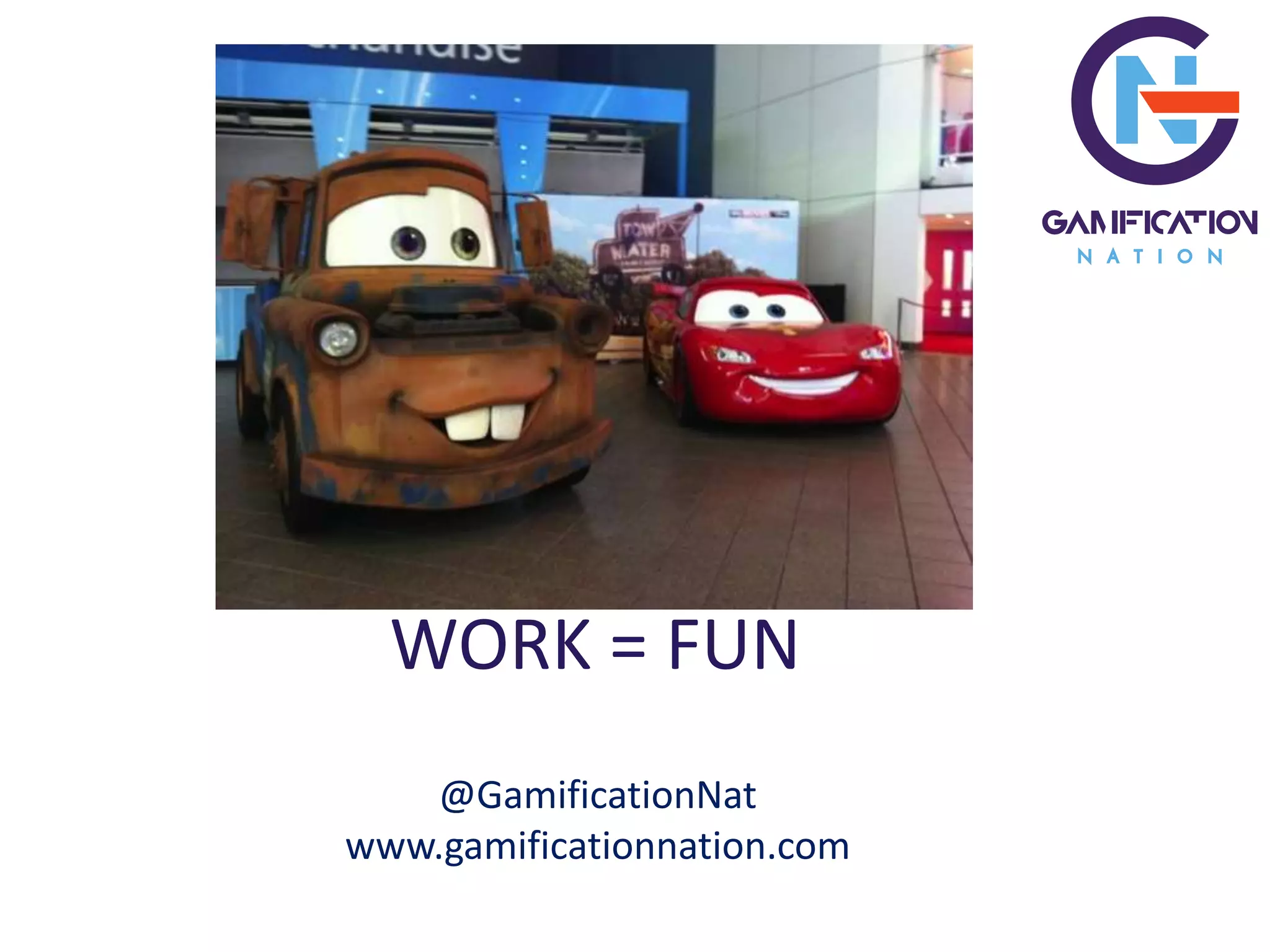 WORK = FUN
@GamificationNat
www.gamificationnation.com
 