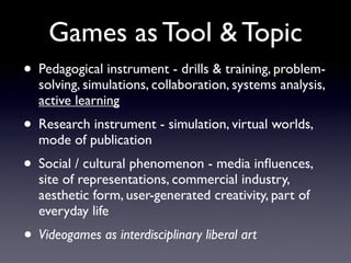 Gaming Across the Curriculum