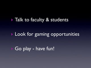 Gaming Across the Curriculum