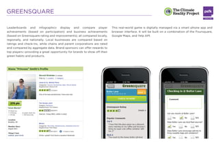GREENSQUARE

Leaderboards and infographics display and compare player                 This real-world game is digitally ma...