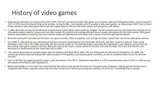 Gaming group work project