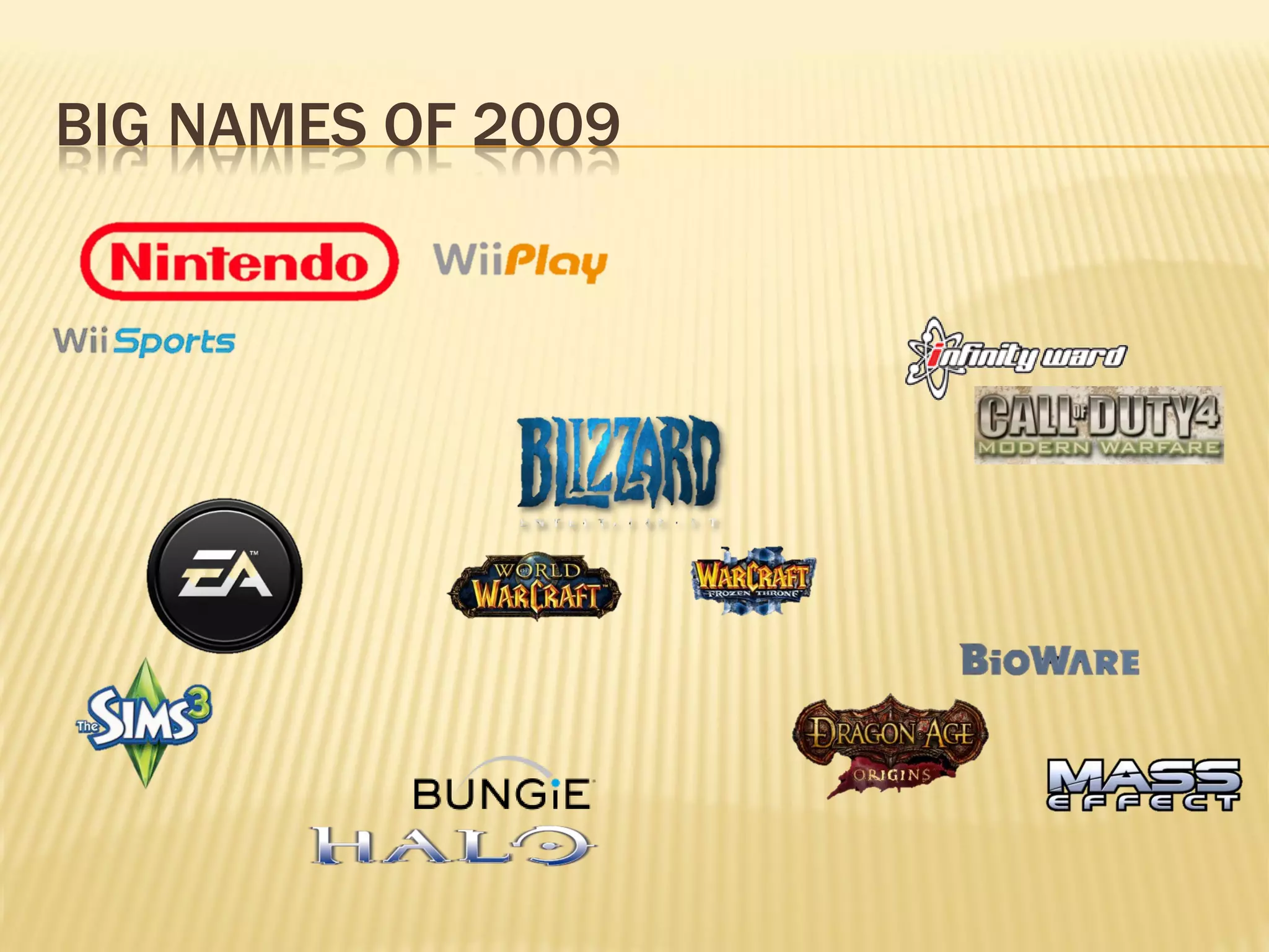 BIG NAMES OF 2009
 