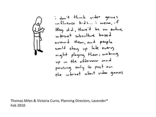 Thomas Miles & Victoria Curro, Planning Directors, Lavender* Feb 2010 