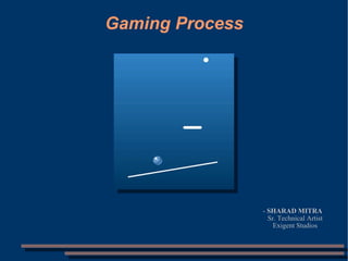 Gaming Process




                 - SHARAD MITRA
                   Sr. Technical Artist
                     Exigent Studios
 