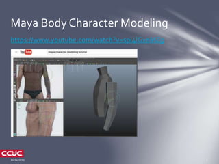 https://www.youtube.com/watch?v=spi4lGxnMZg
Maya Body Character Modeling
 