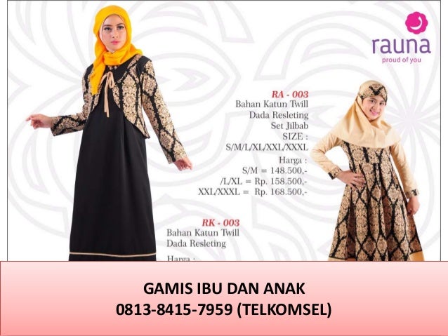  Desain  Baju Gamis Ibu Dan Anak  Inspirasi Desain  Menarik