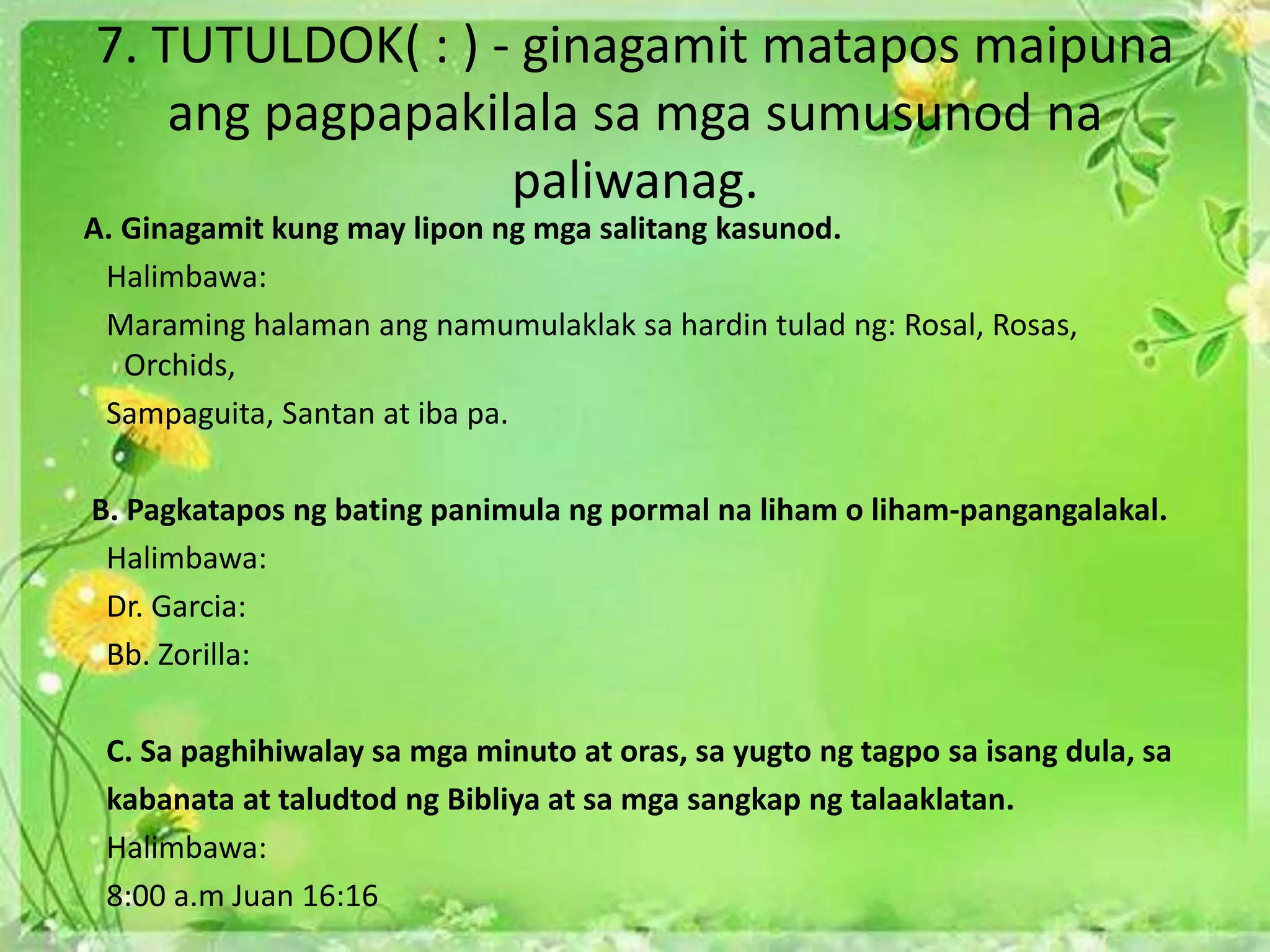 Gamit ng mga bantas | PPTX