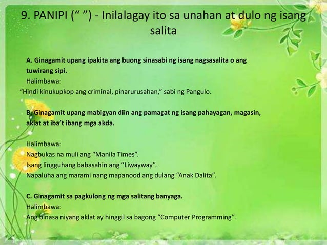 Gamit ng mga bantas | PPTX