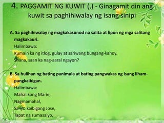 Gamit ng mga bantas | PPTX