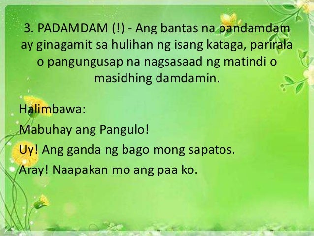 Tamang Gamit Ng Bantas Sa Pangungusap