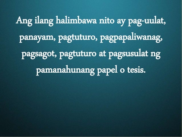 Gamit ng Wika sa Lipunan