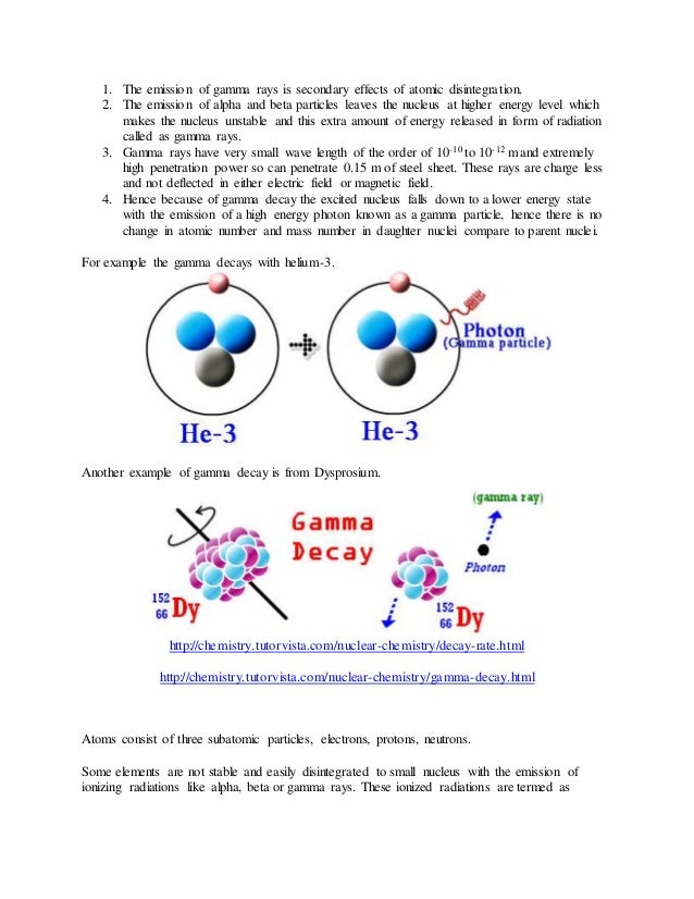 gamma decay gamma decay