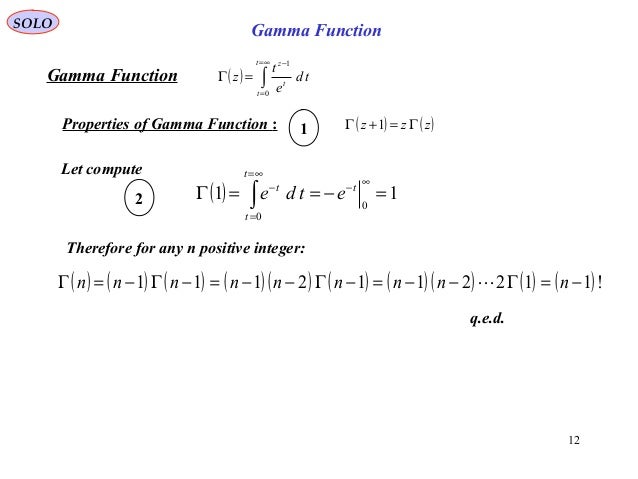 gamma function