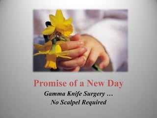 Gamma knife solution Promise of a New Day Gamma Knife Surgery …  No Scalpel Required 