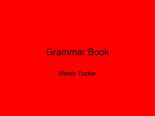 Grammar Book

  Mateo Tucker
 