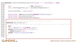 .de Digital Analytics: Measure Meetup CGN #2
 