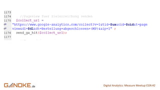 .de Digital Analytics: Measure Meetup CGN #2
 
