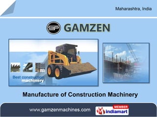 Maharashtra, India Manufacture of Construction Machinery 