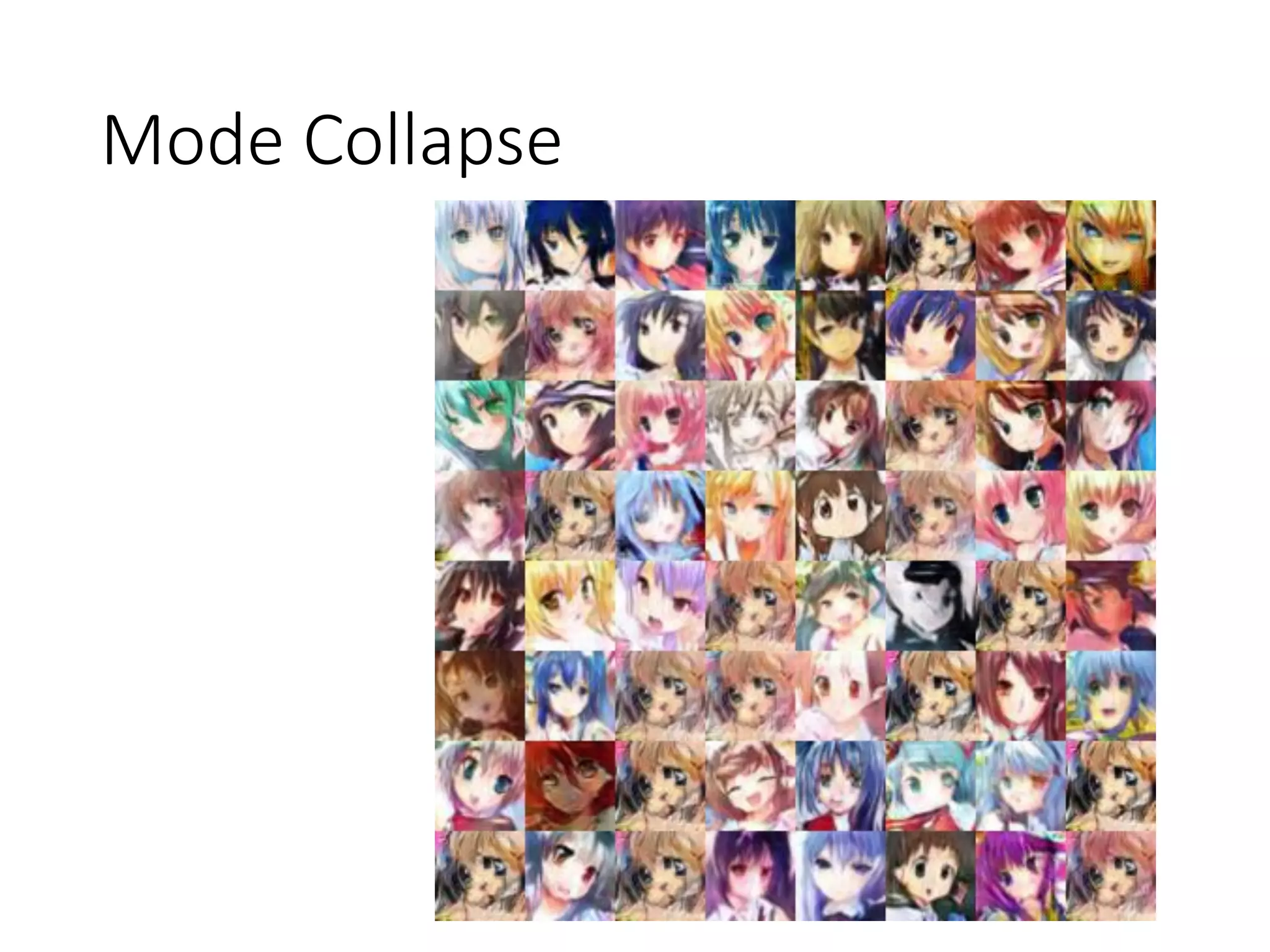 Mode Collapse
 
