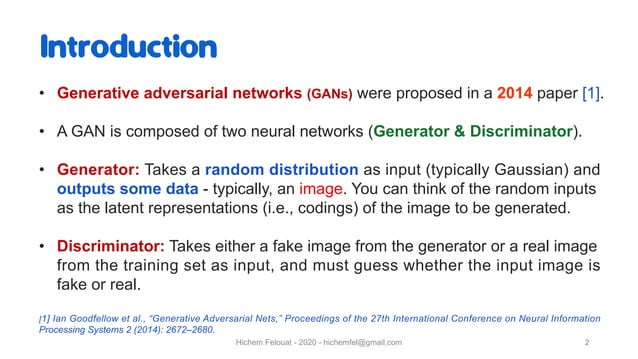 Introduction To Generative Adversarial Networks GANs | PDF | Technology ...