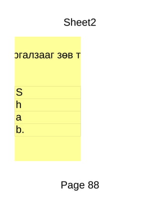 Sheet2


Харгалзааг зөв тохируул


  S
  h
  a
  b.




           Page 88
 